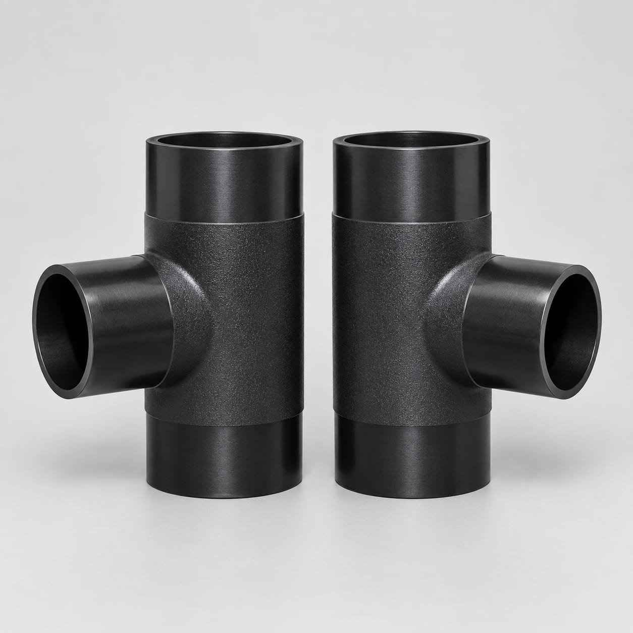 Fitting tee butt fusion HDPE untuk sambungan percabangan pipa
